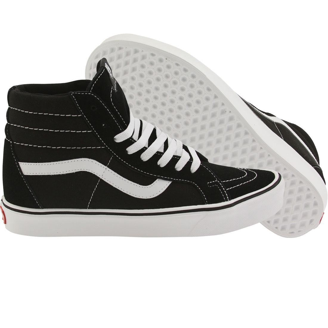 Vans Men Sk8-Hi Lite + Suede Canvas (black / white)