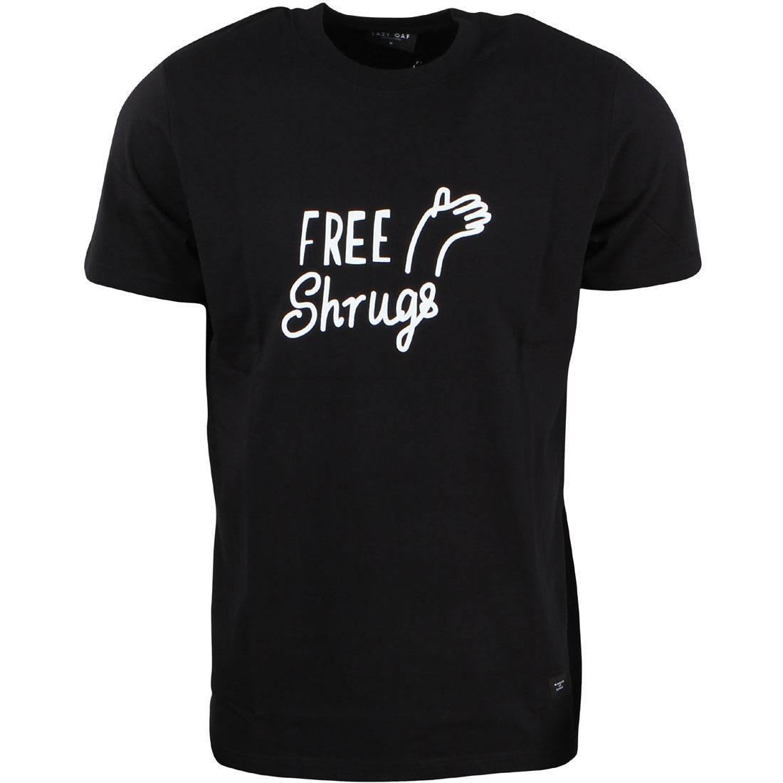 Lazy Oaf Men Free Shrugs Tee (black)