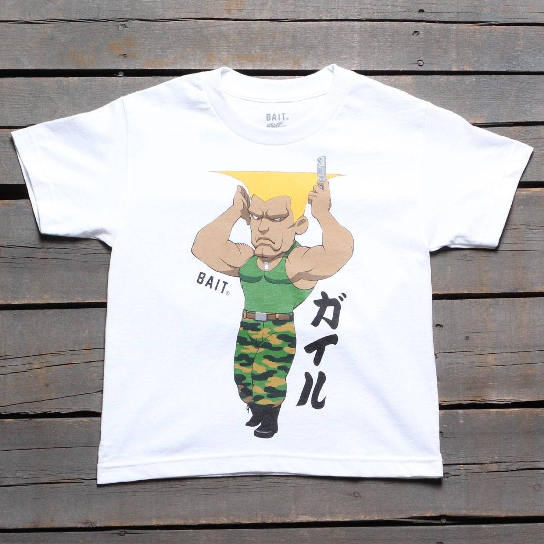 BAIT x Street Fighter Chibi Guile Youth Tee (white)