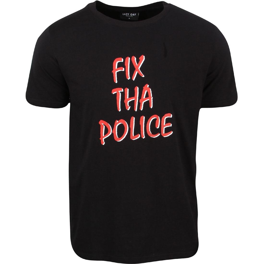 Lazy Oaf Men Fix Tha Police Tee (black)