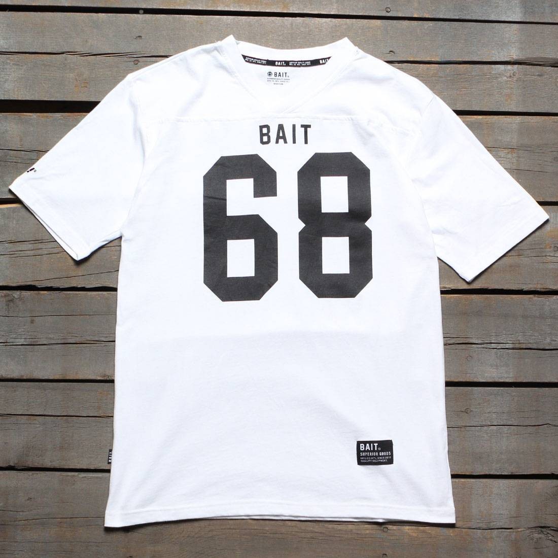 BAIT Men 68 Football Tee (white)