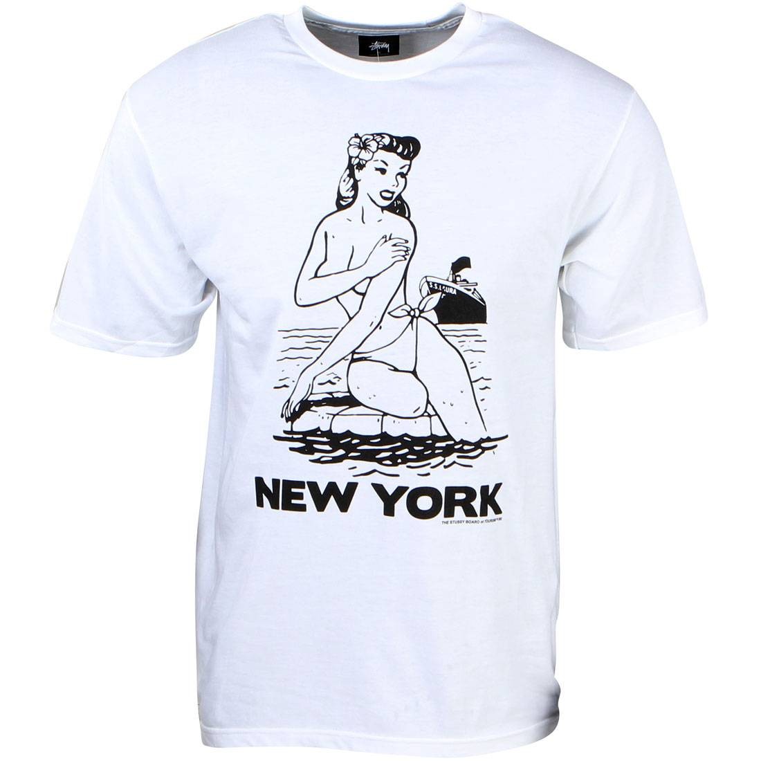 Stussy Men Aloha Cities Tee - New York (white / black)