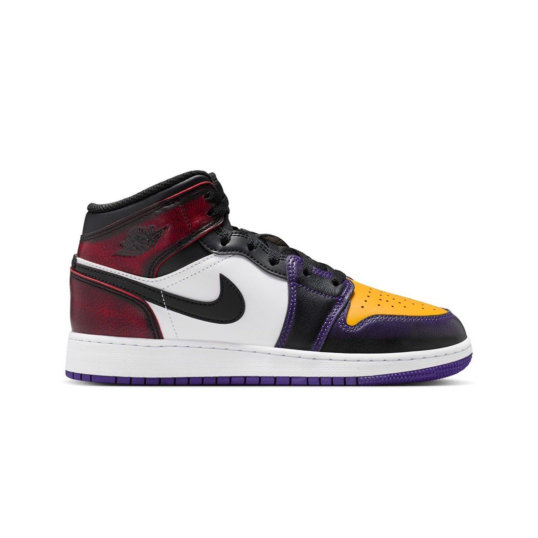 AIR JORDAN 1 MID SE BG Big Kids (true red / black-white-court purple)