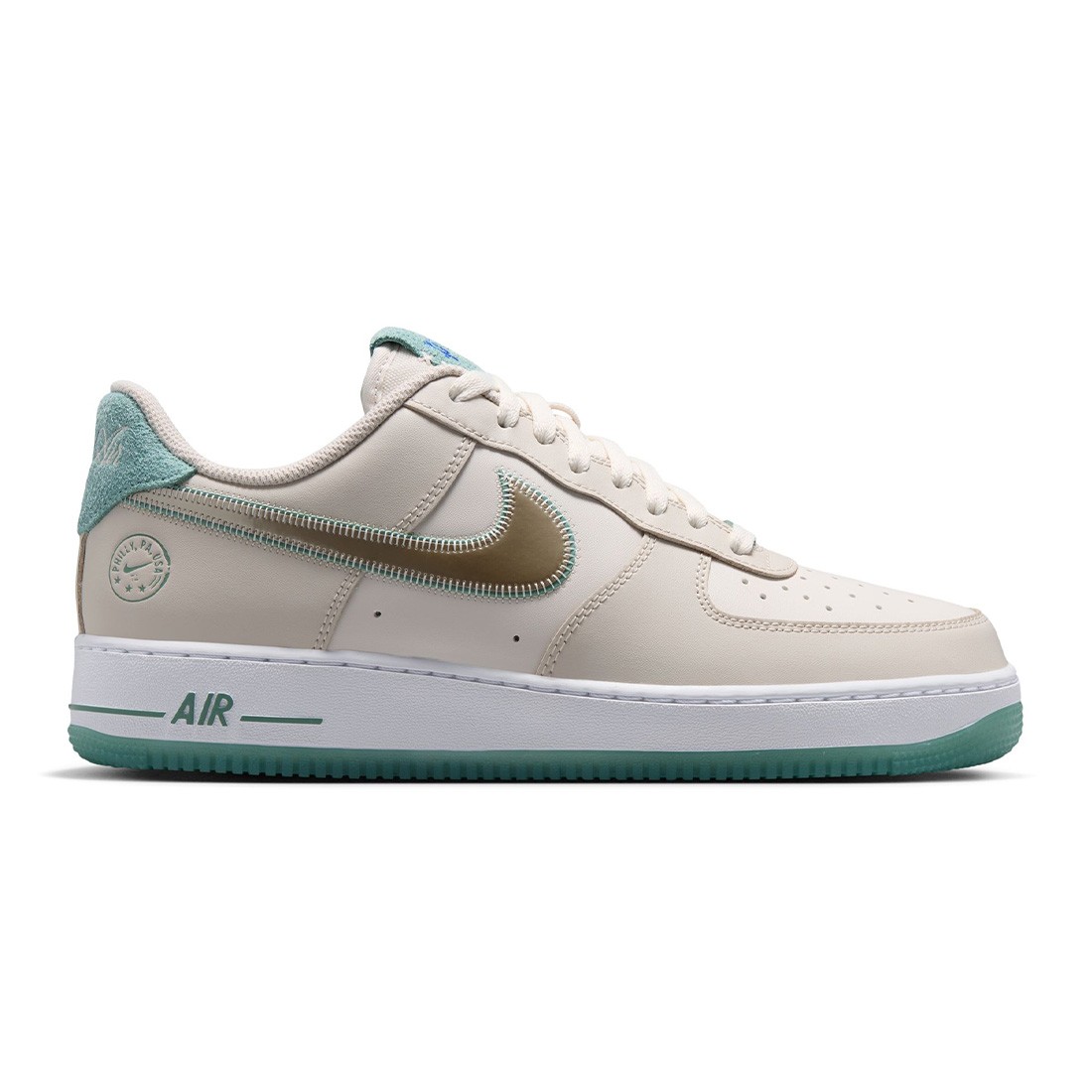 Nike Men Air Force 1 '07 (lt orewood brn / mtlc gold silk-phantom)