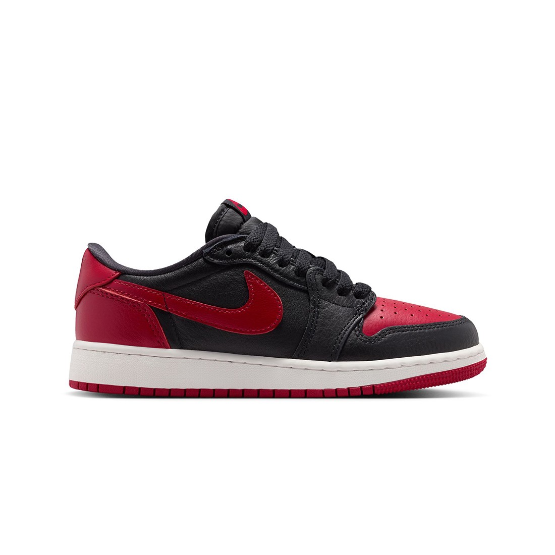 AIR JORDAN 1 RETRO LOW OG Big Kids (GS) (black / black-varsity red-summit white)