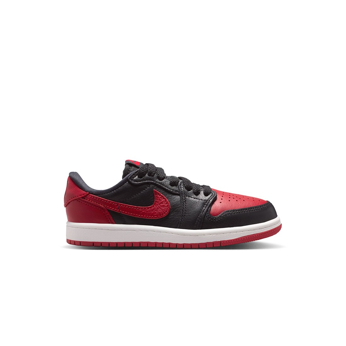Jordan Little Kids 1 RETRO LOW OG (PS) (black / black-varsity red-summit white)