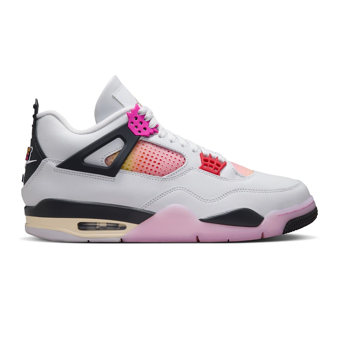 Air Jordan 4 Retro Men Comic (off white / fire pink-anthracite)