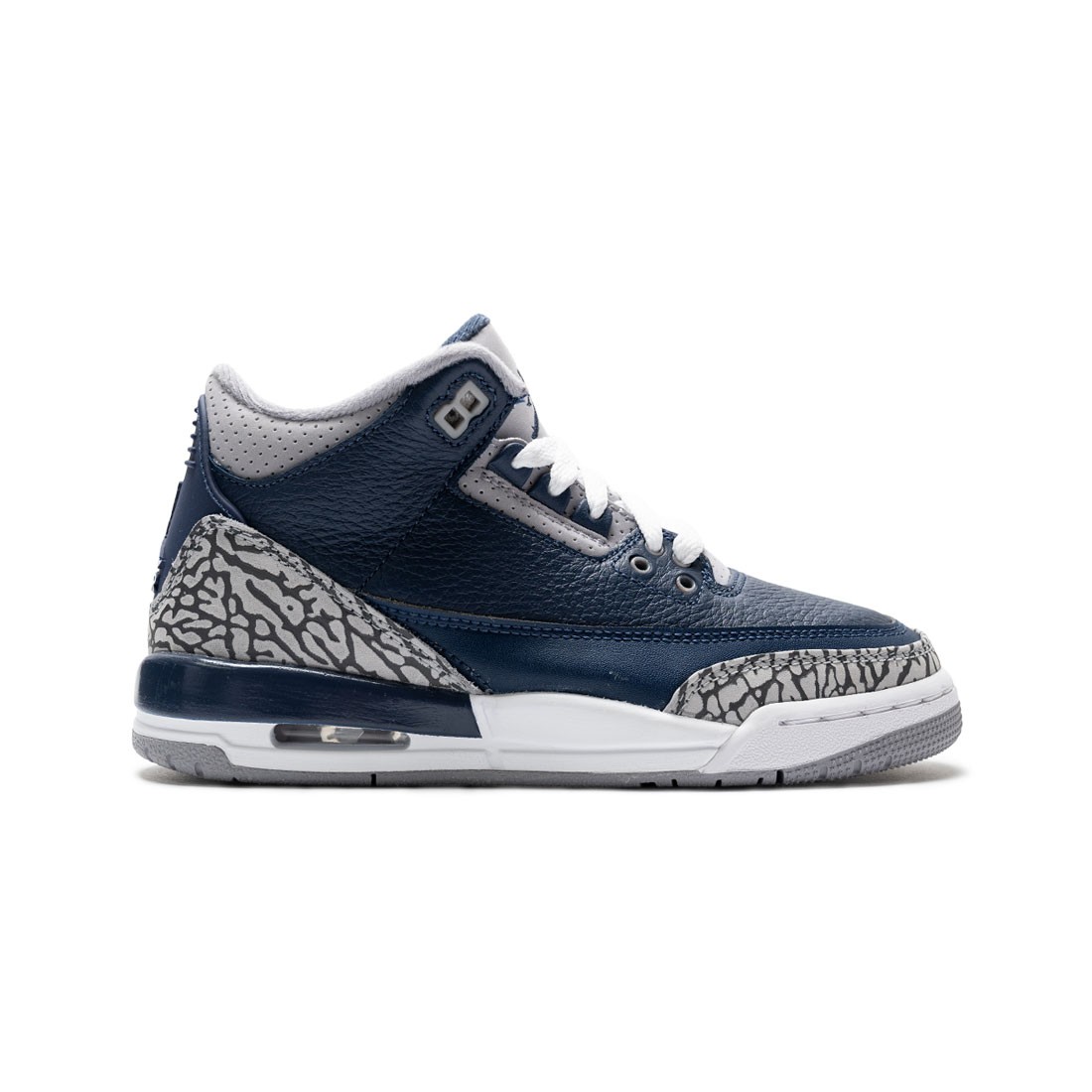 Air Jordan 3 Retro Big Kids (midnight navy / white-cement grey)