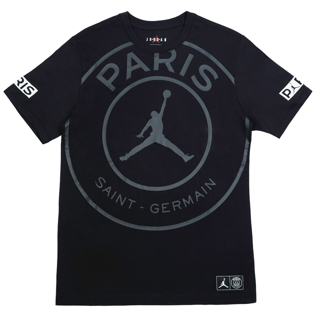 jordan x paris saint germain logo tee black