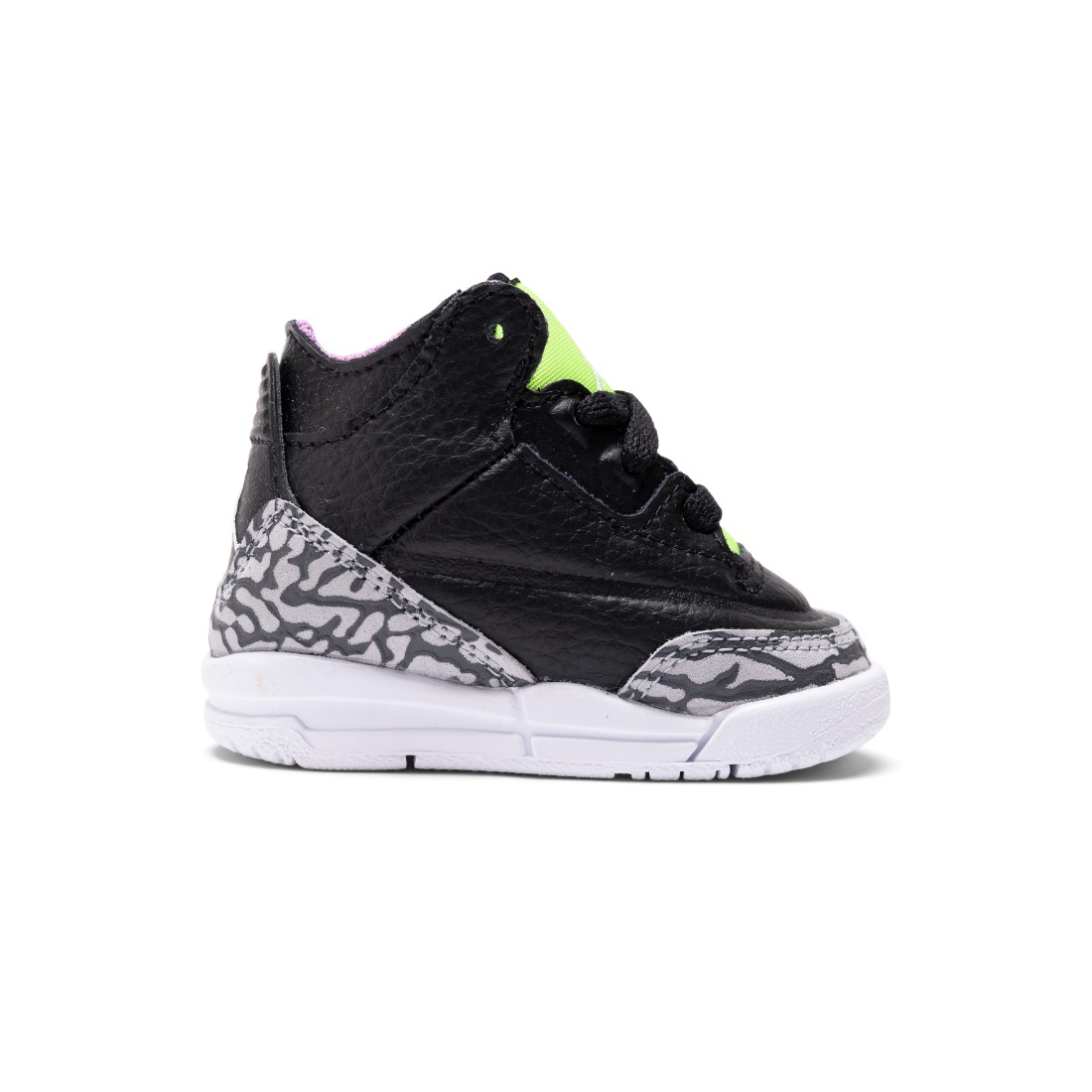 jordan 3 black white electric green