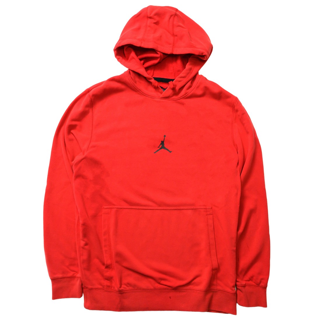 black jordan hoodie red logo