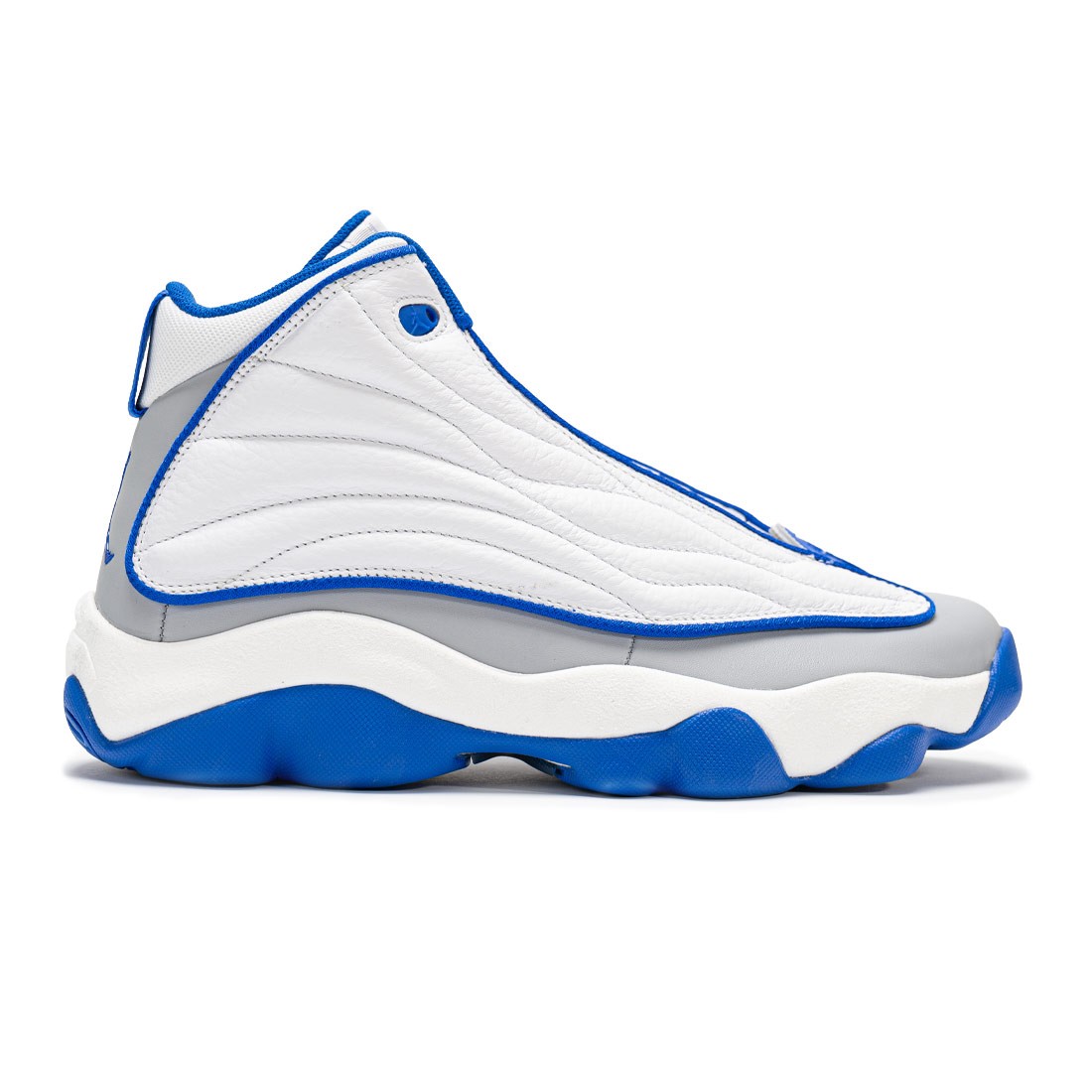 blue and white jordan pro strong