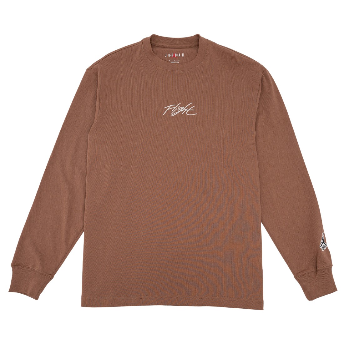 Crew Neck Knit Jumper in Brown DONE & DUSTED 