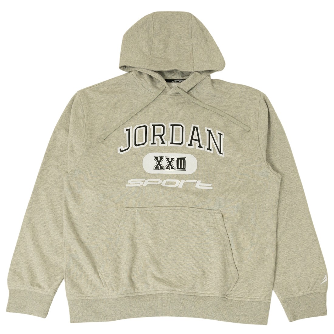 Jordan Men Sport Crossover Fleece Dri-FIT Pullover Hoodie (grey heather / white)