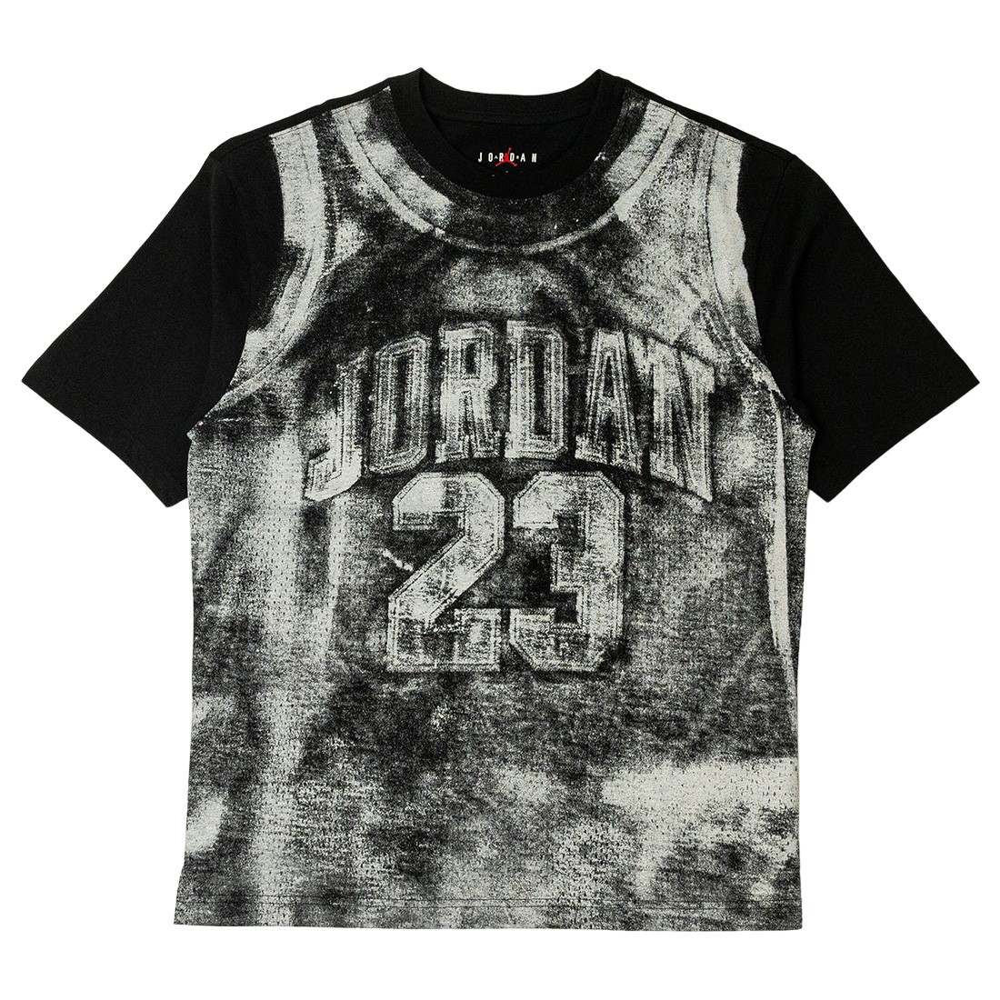Jordan Men M J Brooklyn College All Over Print Crew Neck Tee (black / sail)