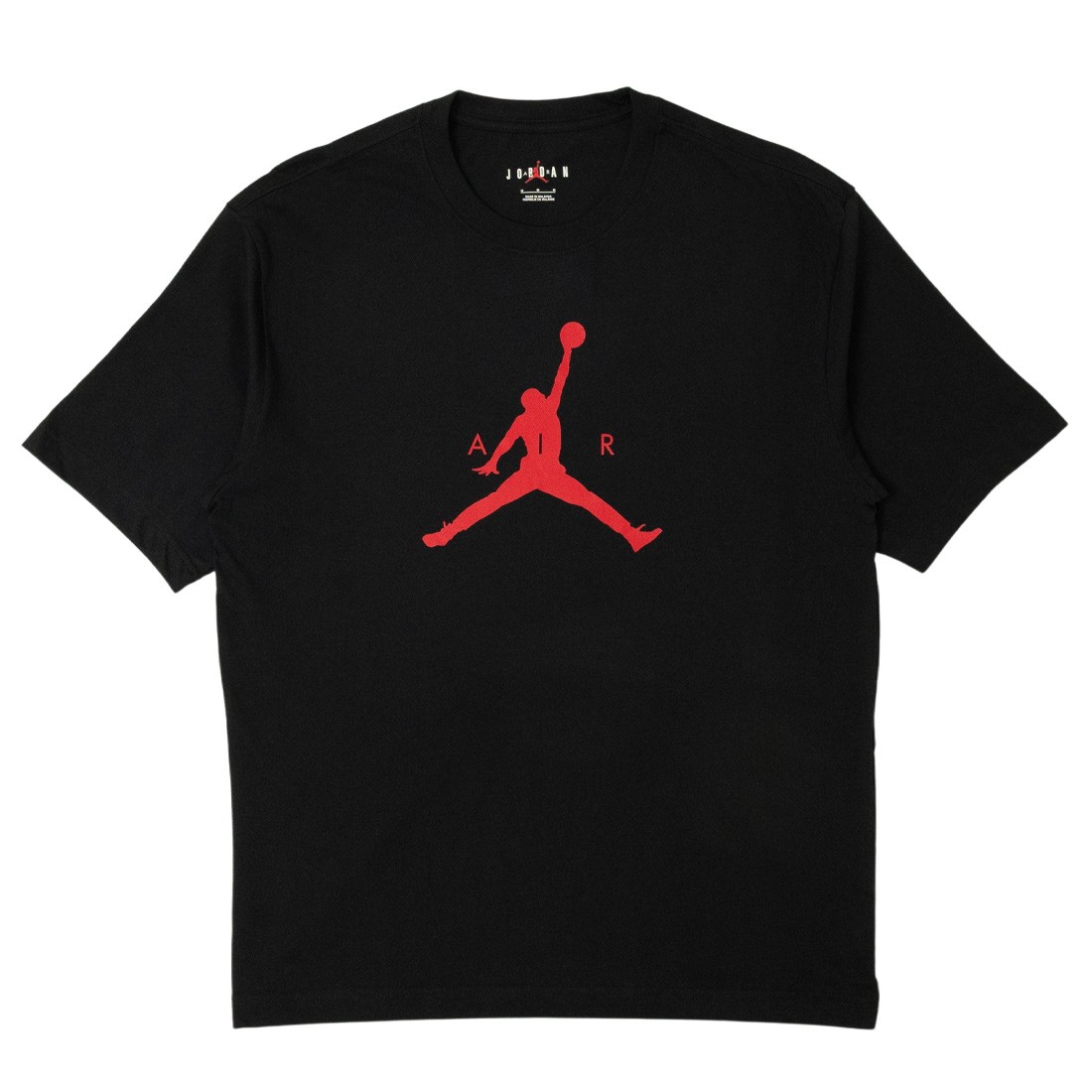 Jordan Men M J JUMPMAN SS HBR TEE (black / gym red)