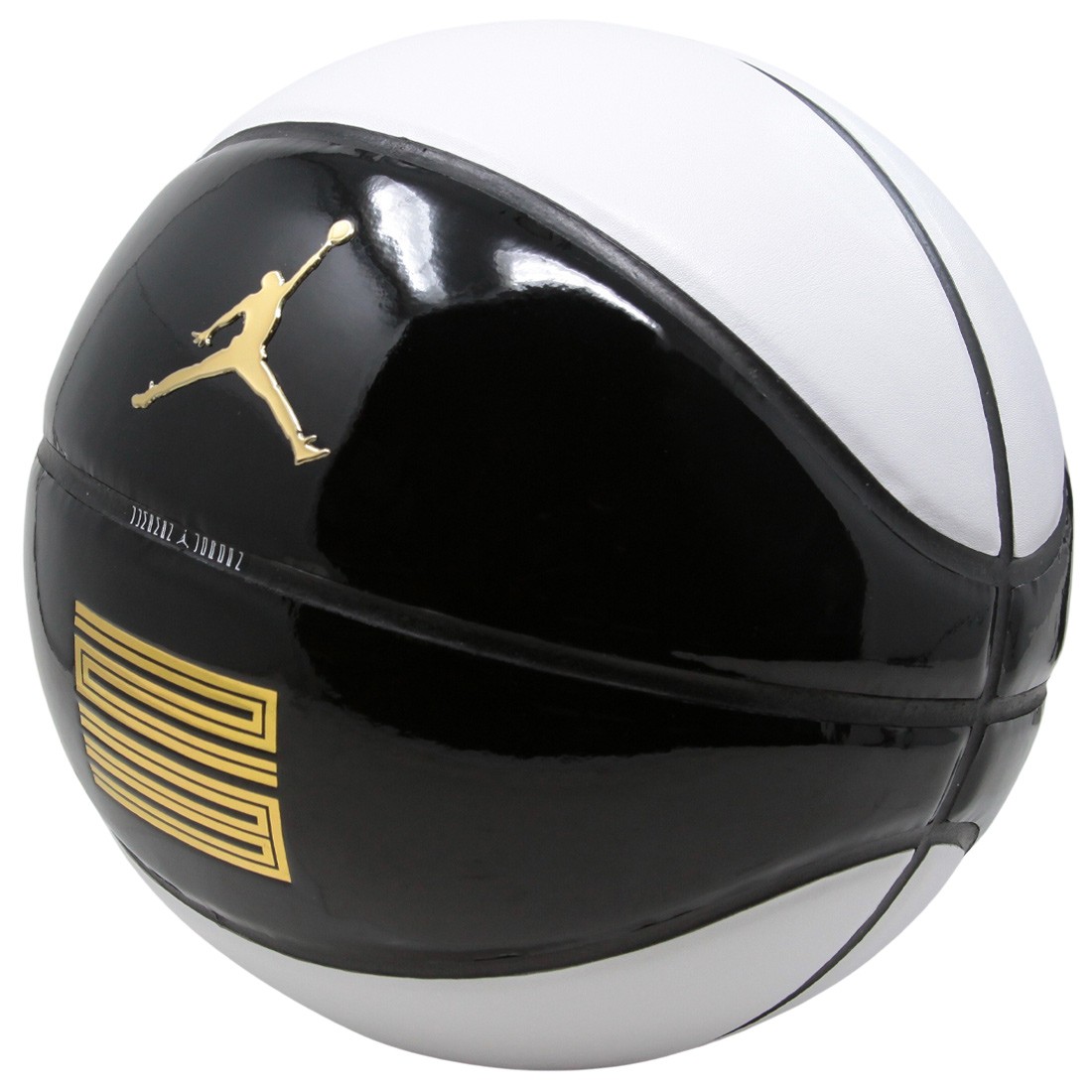 jordan Grey Premium 8P Basketball (black / white / metallic gold)