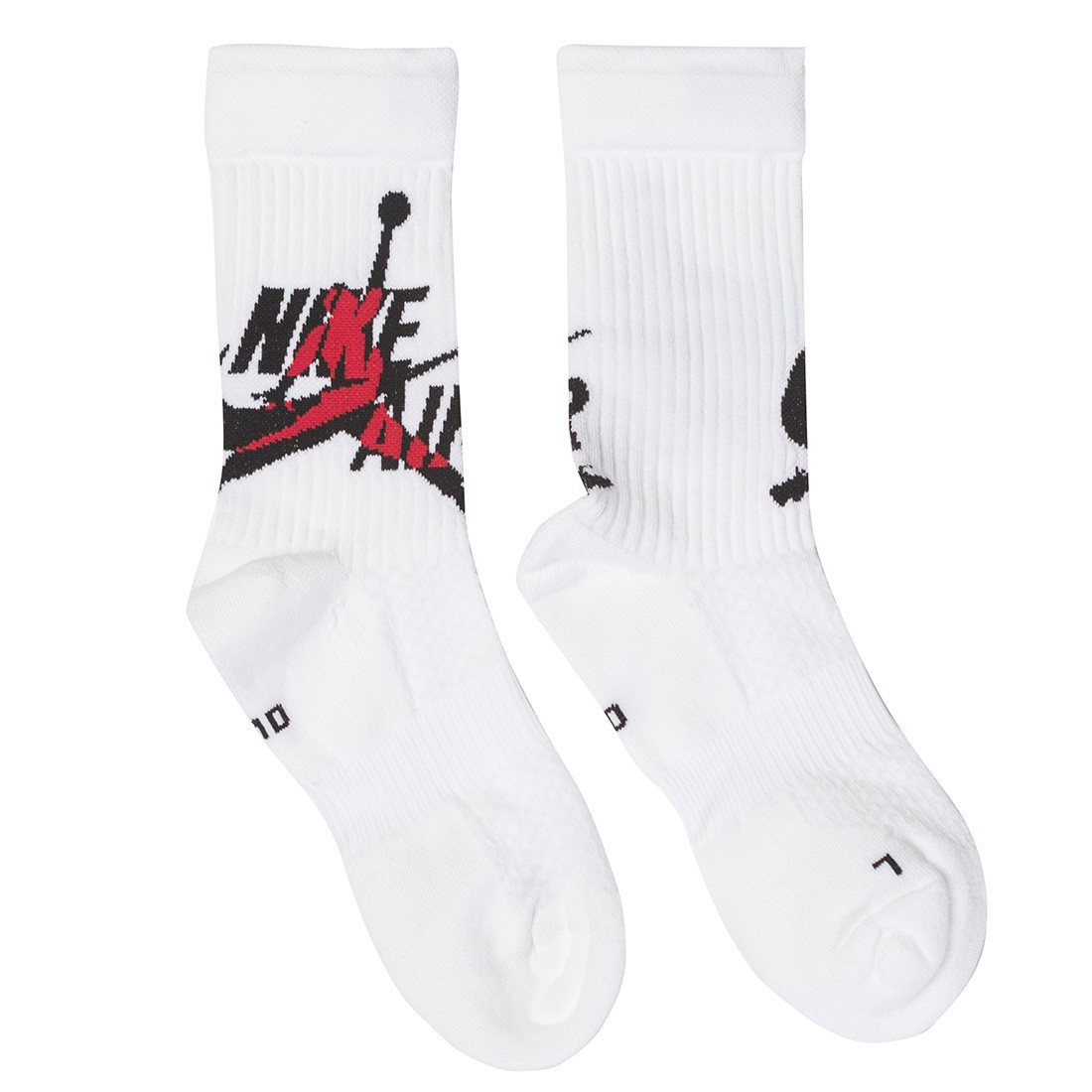 Jordan Men Legacy Jumpman Socks (white / gym red / black)