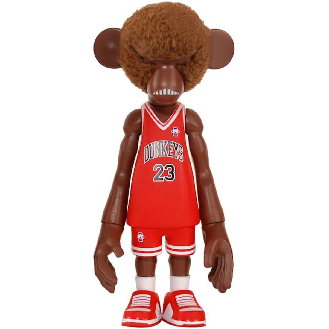 MINDstyle x CoolRain Dunkey #23 Pithecuse Collectible Figure (brown / red)
