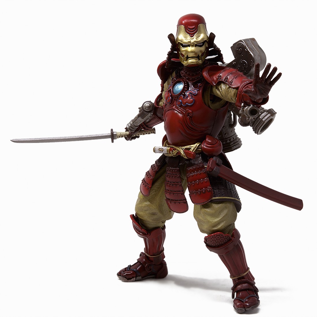 Bandai Meisho Manga Realization Marvel Comics Samurai Iron Man Mark 3 Figure (red)