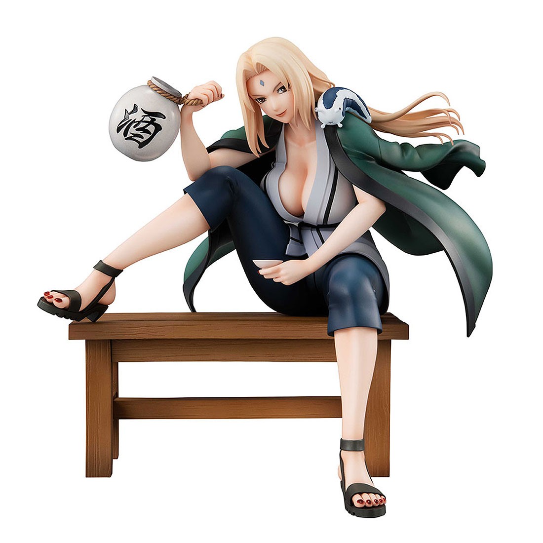 MegaHouse Naruto Gals Tsunade Ver. 2 Figure Re-Run (olive)