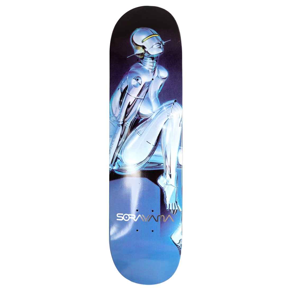 Medicom x SYNC x Hajime Sorayama Men Sexy Robot 04 Skateboard Deck (blue)