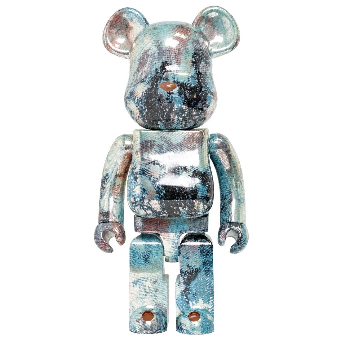 Medicom Pushead #5 1000% Bearbrick Figure (blue)