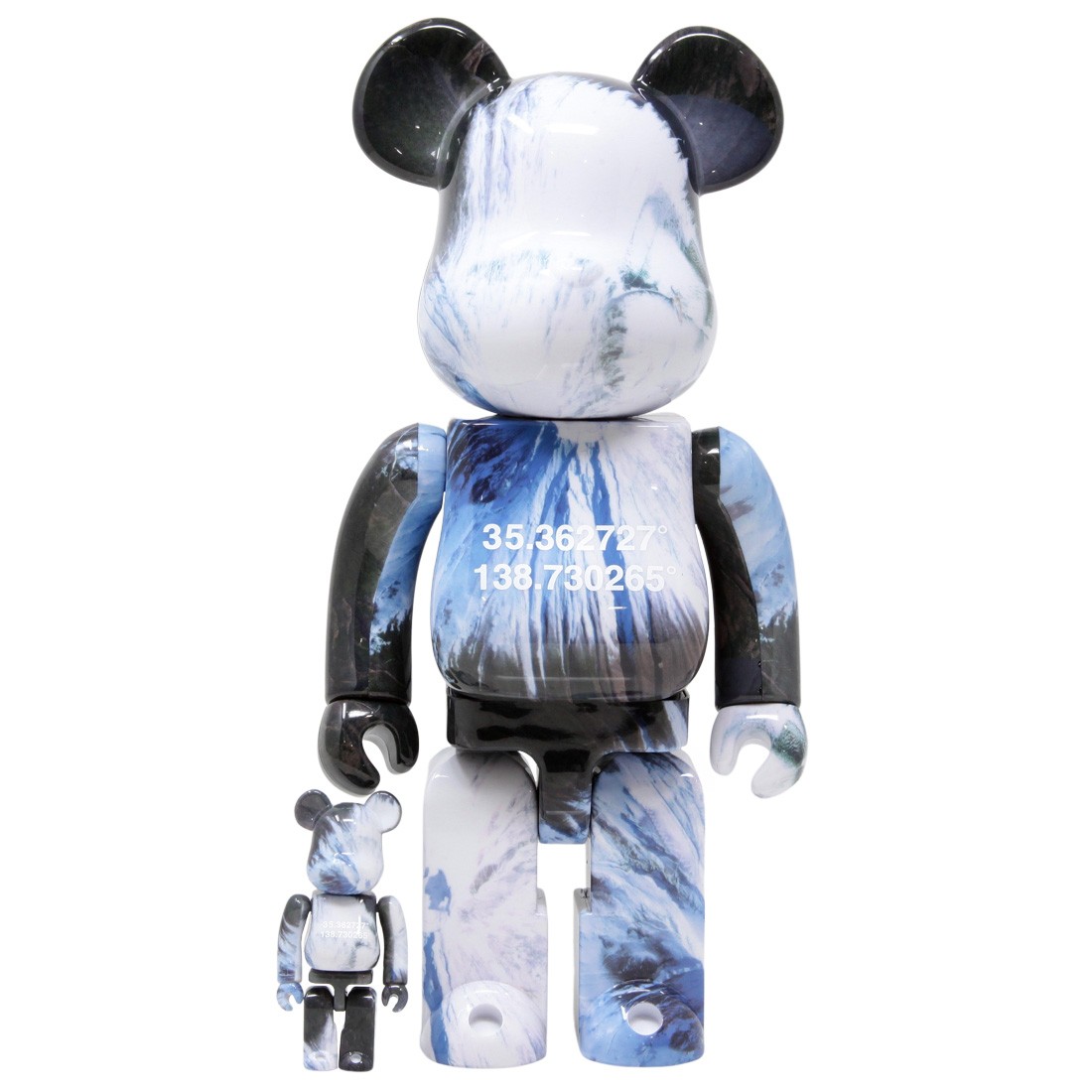 Medicom Benjamin Grant Overview Fuji 100% 400% Bearbrick Figure Set (blue)