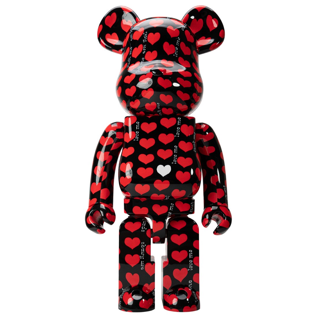 Medicom Black Heart 1000% Bearbrick Figure (red)