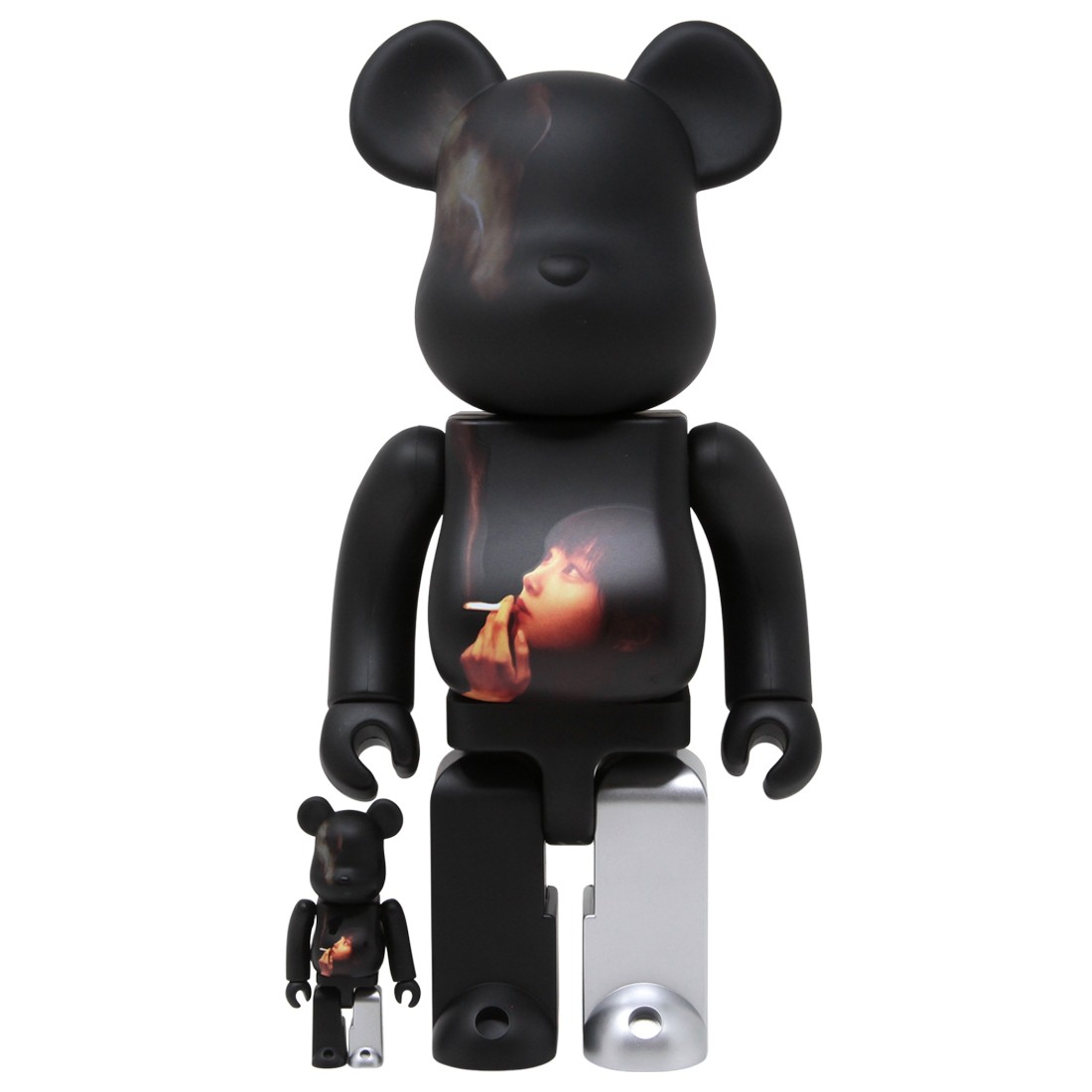 Medicom x BLACK Scandal Yohji Yamamoto x Suzume Uchida x S.H.I.P And Crew  Ideal Self 100% 400% Bearbrick Figure Set (black)