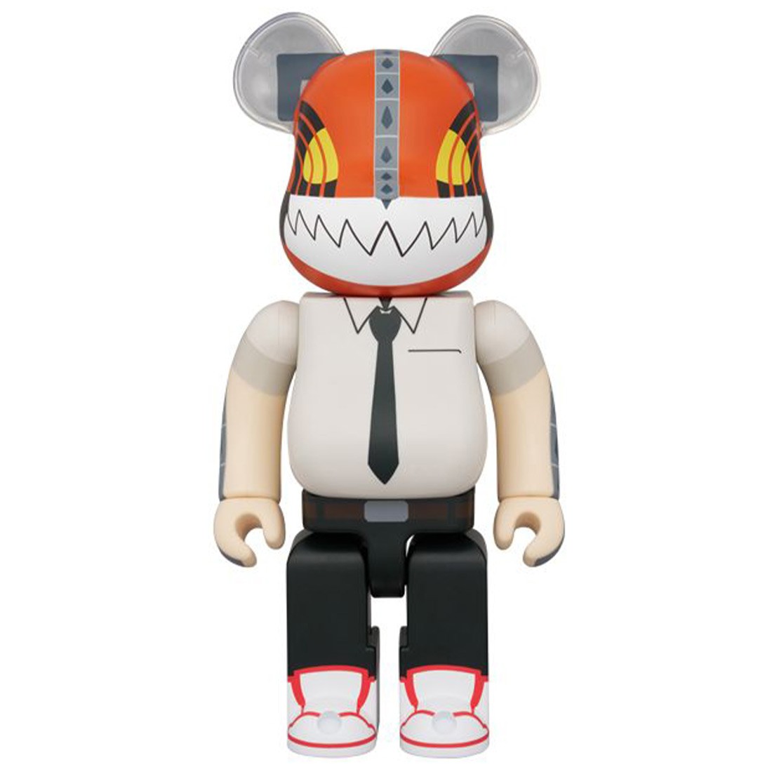 Medicom Chainsaw Man Chainsaw Man 400% Bearbrick Figure (orange)