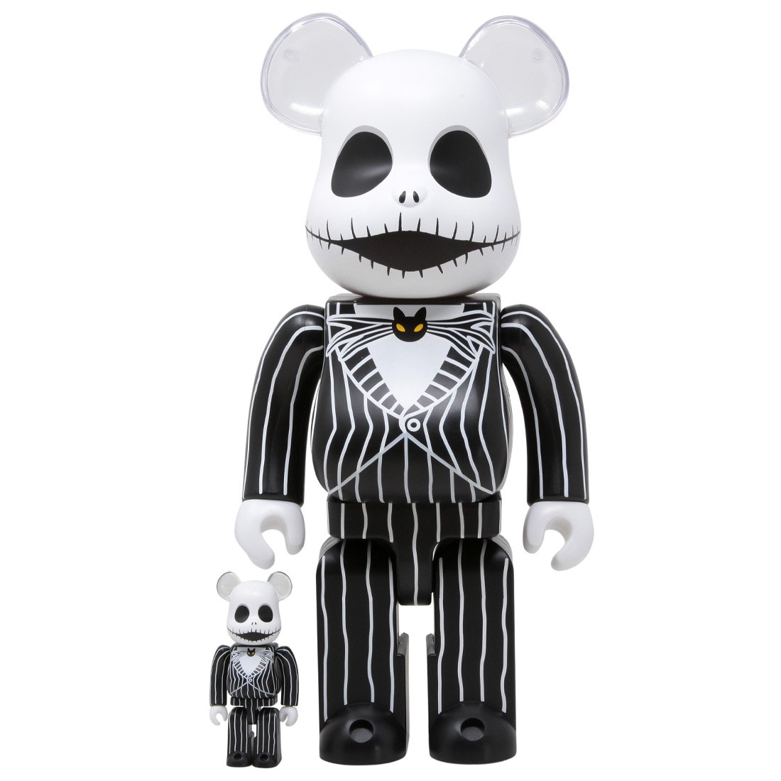 Medicom Disney The Nightmare Before Christmas Jack Skellington 2021 100%  400% Bearbrick Figure Set (black)