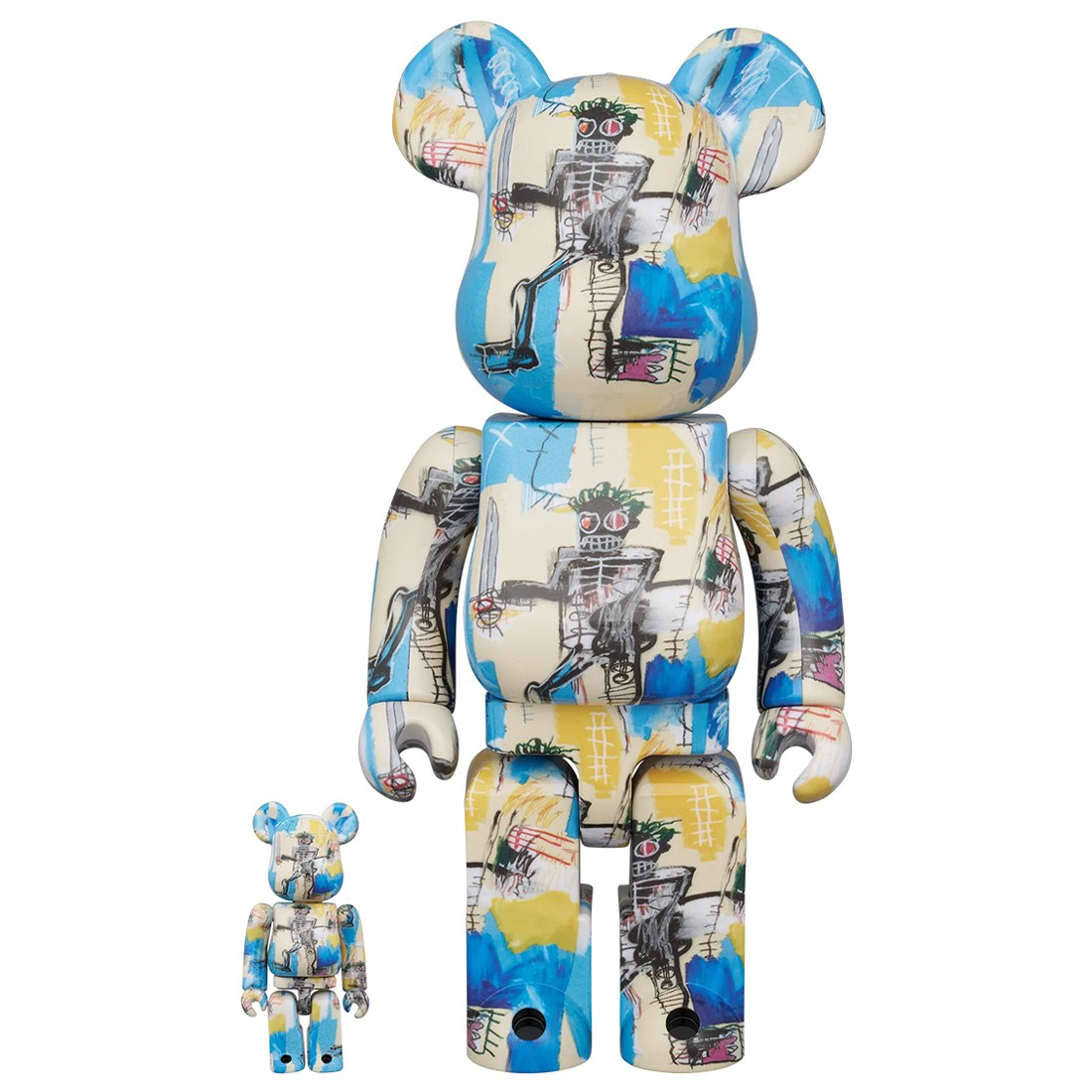 Medicom Bearbrick Jean Michel Basquiat 12th Ver. 100% & 400% Figure (multi)