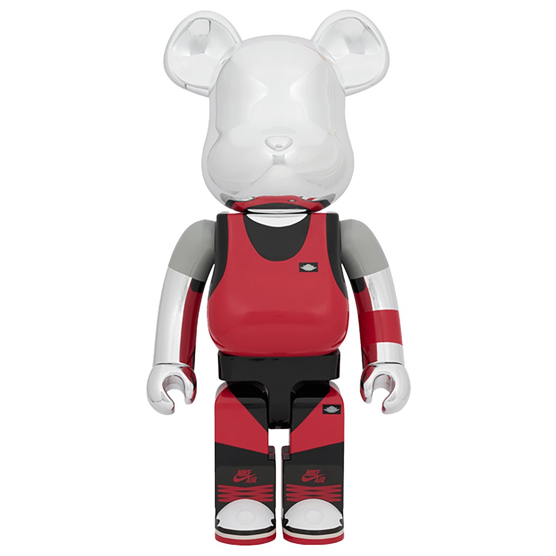 Medicom Bearbrick Michael Jordan Air Jordan 1985 Air Jordan Playground 1000% Figure (red / silver)