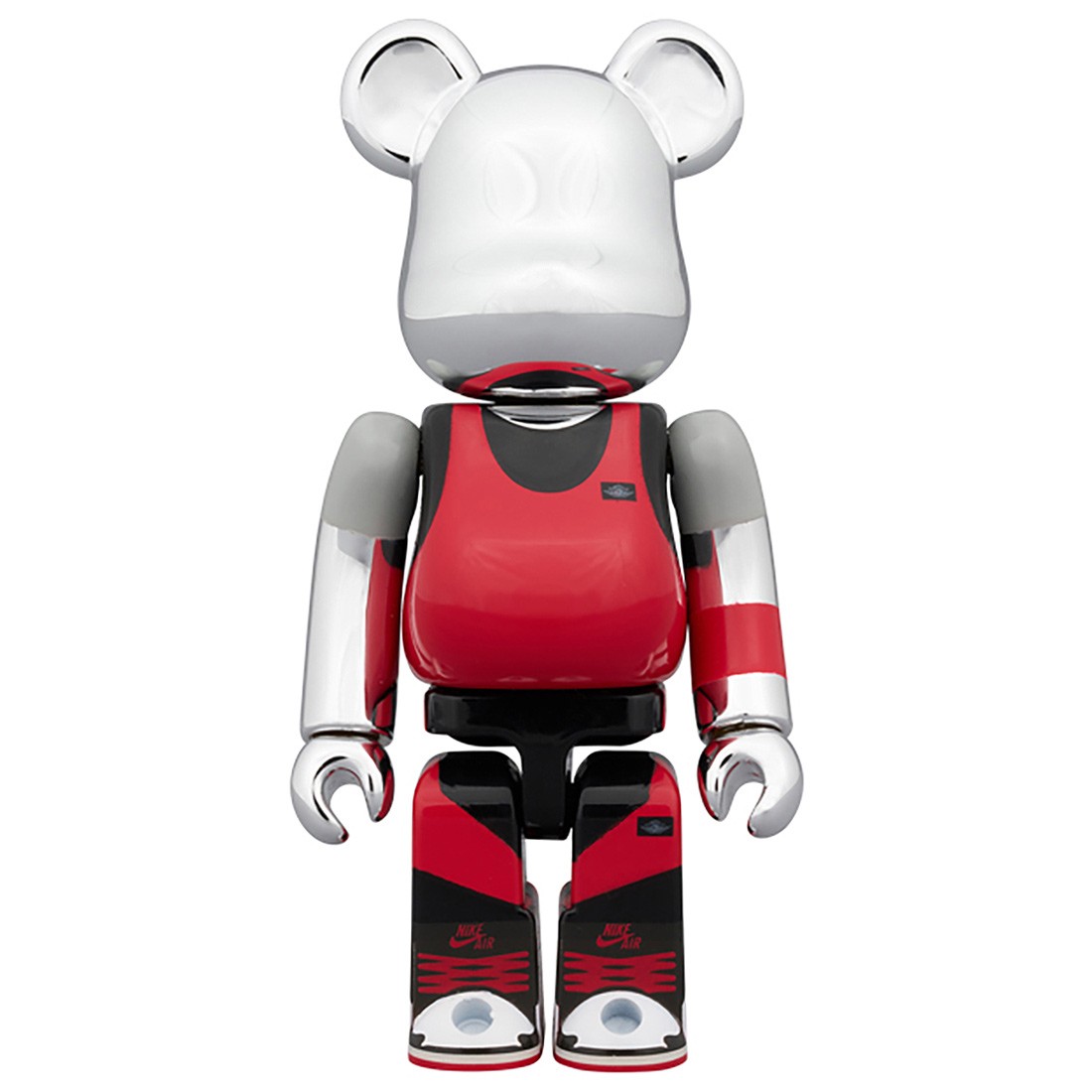 Medicom Bearbrick Michael Jordan Air Jordan 1985 Air Jordan Playground 100% Figure (red / silver)