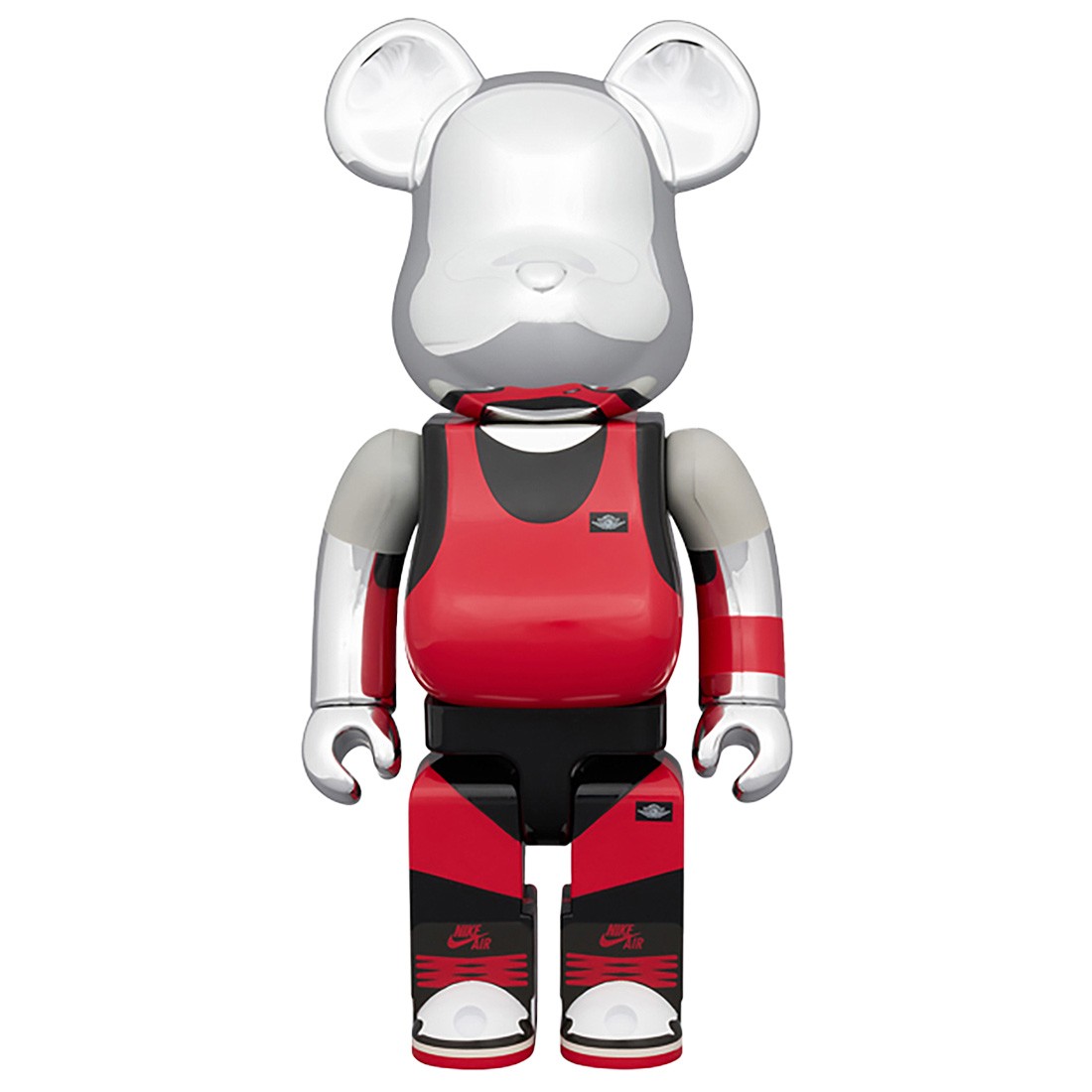 Medicom Bearbrick Michael Jordan Air Jordan 1985 Air Jordan Playground 400% Figure (red / silver)