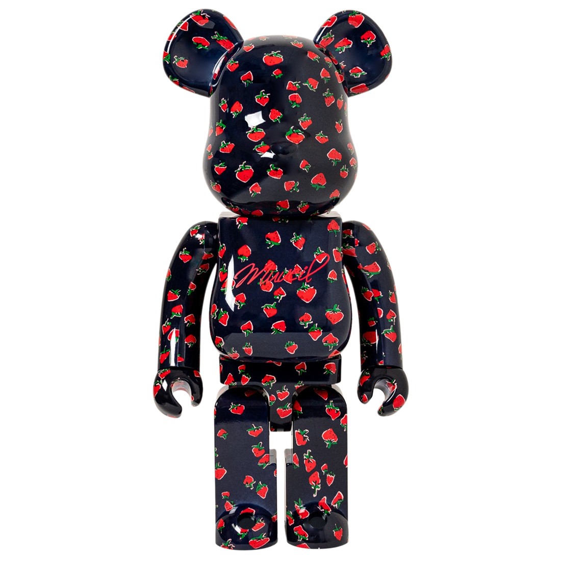 Medicom Muveil Strawberry 1000% Bearbrick Figure (navy)