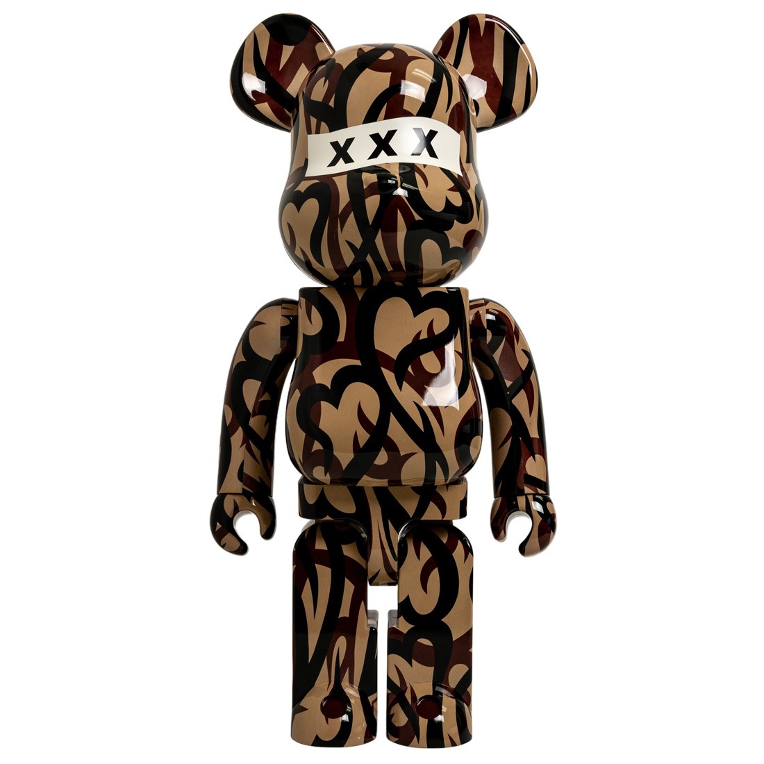 Medicom x Number (N)ine x God Selection XXX Number (N)XXX 1000% Bearbrick  Figure (brown)