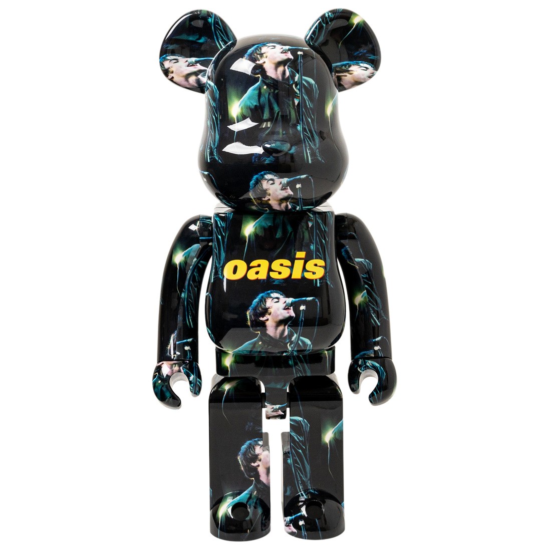 Medicom Oasis Knebworth 1996 Liam Gallagher 1000% Bearbrick Figure (black)