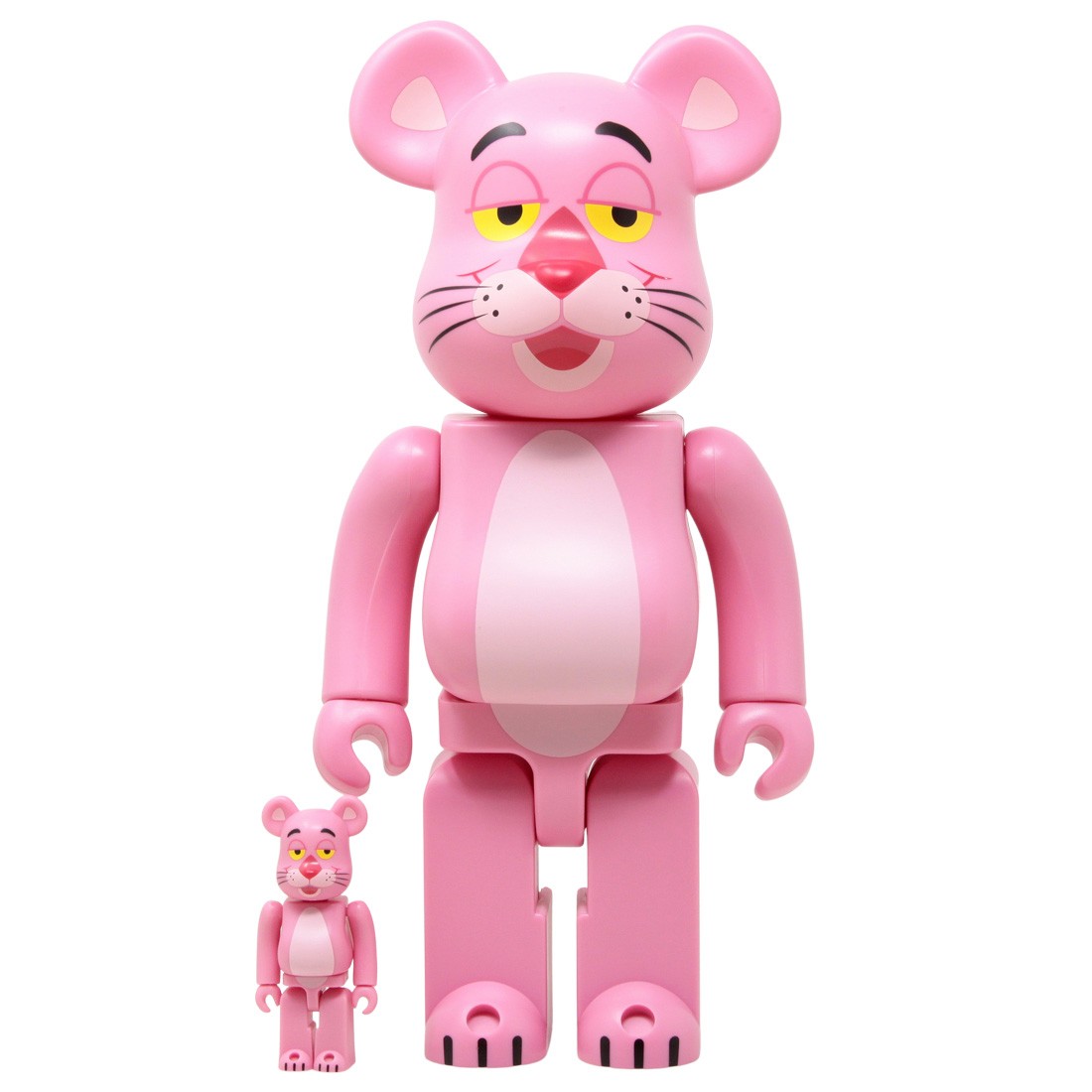 Medicom Pink Panther 100% 400% Bearbrick Figure Set (pink)