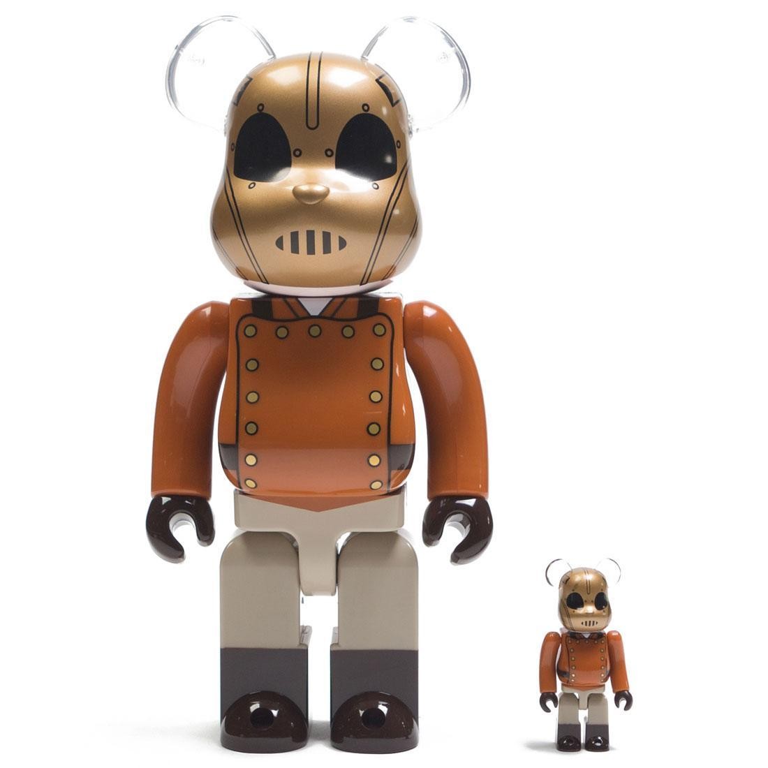 Medicom Rocketeer 100% 400% Bearbrick Figure Set (brown)