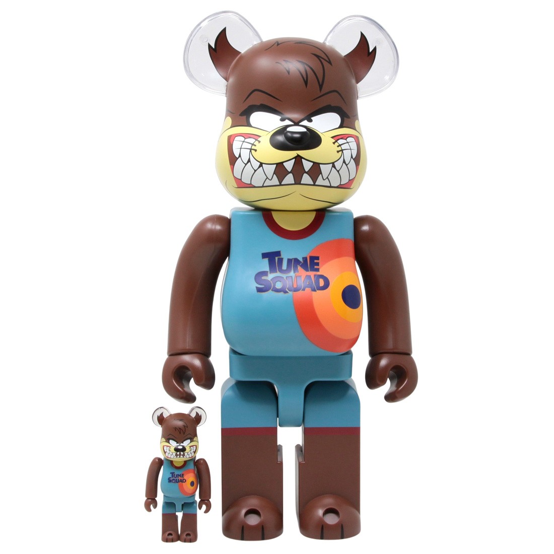 Medicom Space Jam A New Legacy Tasmanian Devil 100% 400% Bearbrick Figure  Set (blue)