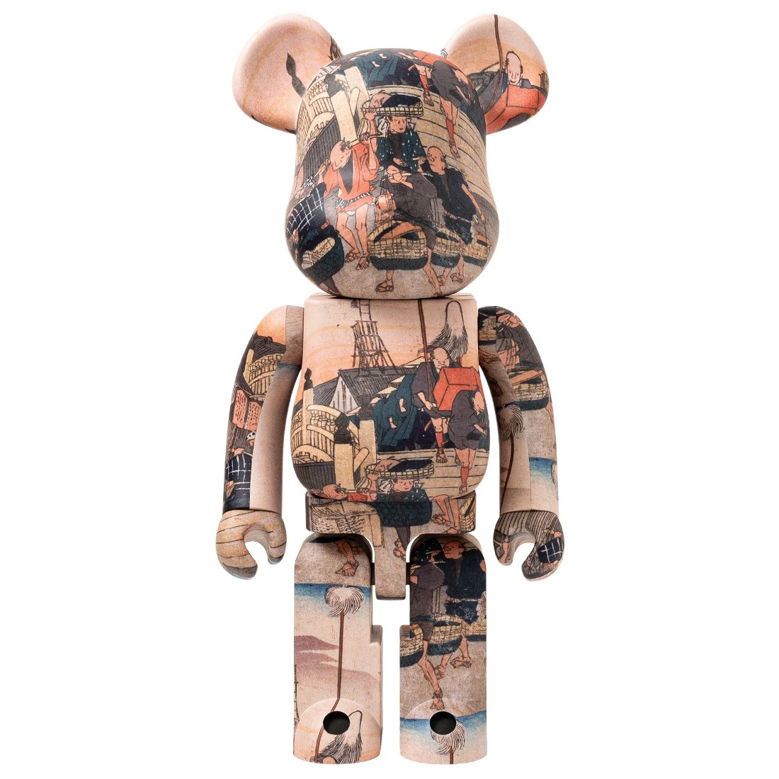 Medicom Tokyo National Museum Utagawa Hiroshige The 53 Stations Of The Tokaido-Nihonbashi 1000% Bearbrick Figure (multi)