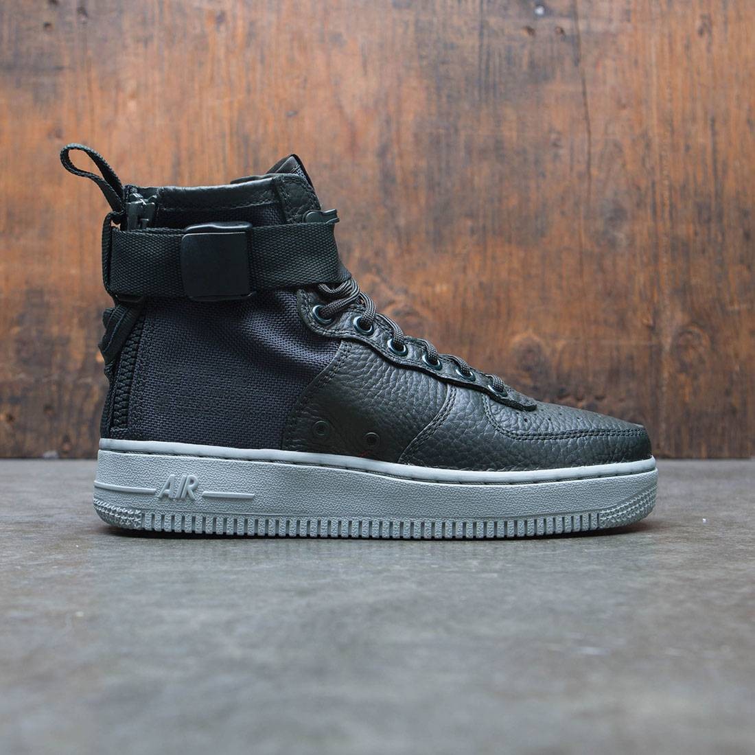 Nike Women Sf Air Force 1 Mid olive outdoor green light pumice