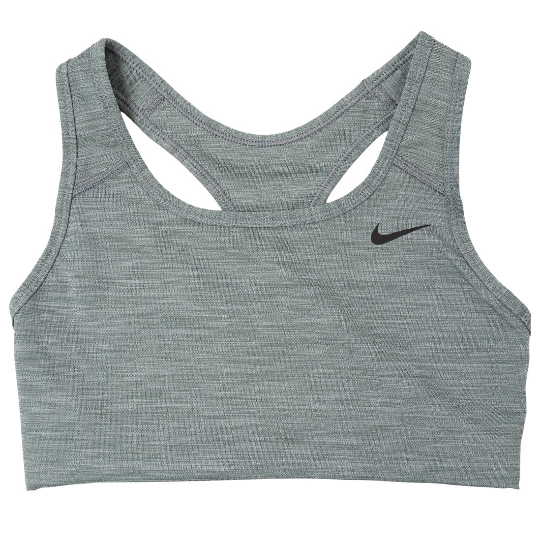 Nike Women Dri-Fit Swoosh Sports Bra (smoke grey / htr / black)