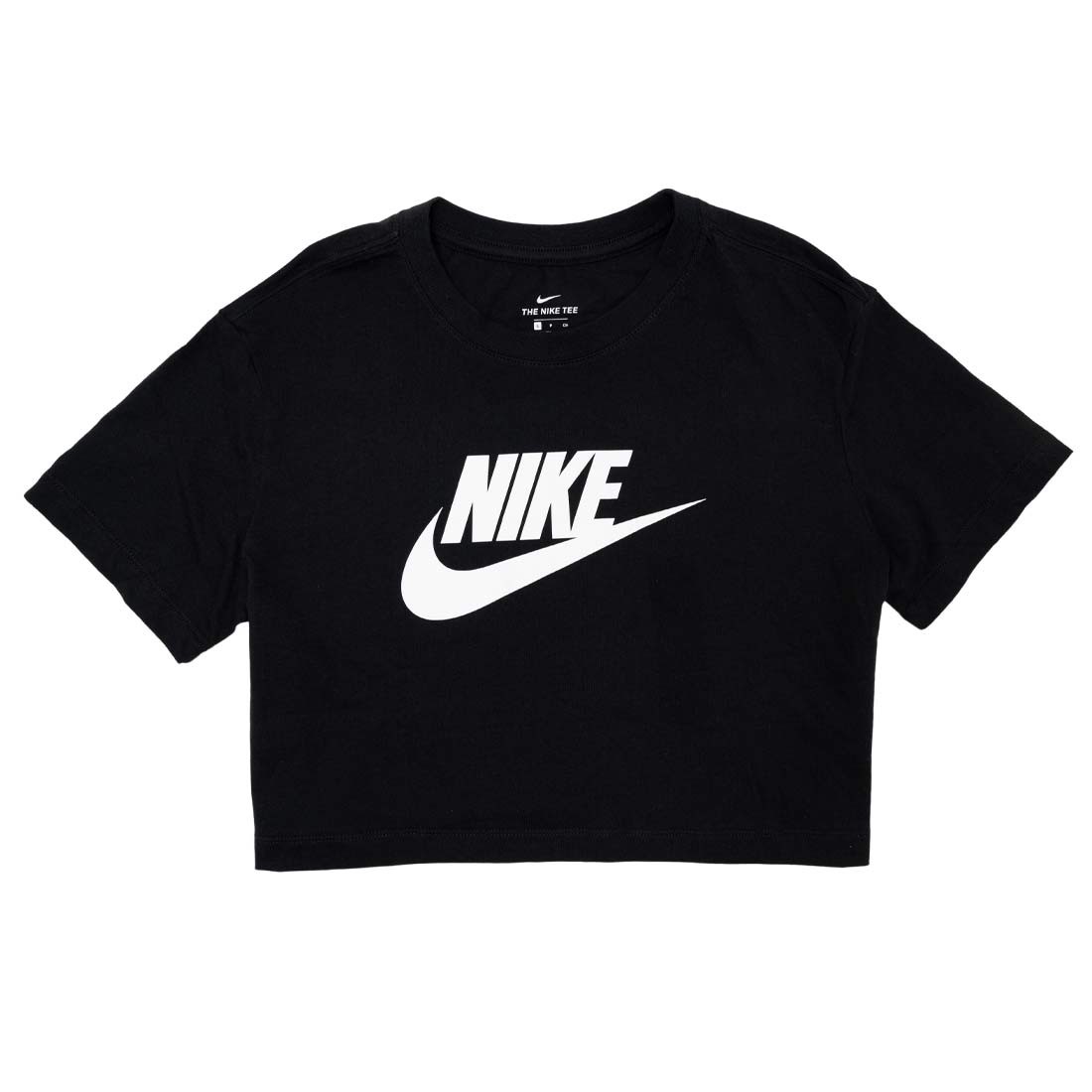 Nike Women Sportswear Essential Cropped Tee (black / white)