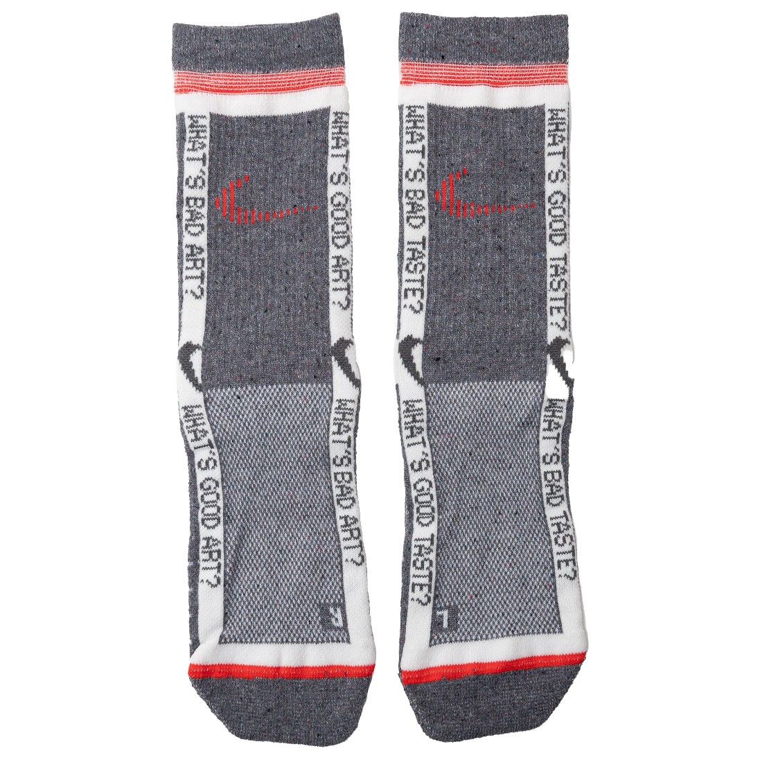 nike ct1682-002 X Off-White Men Socks (grey / total crimson)