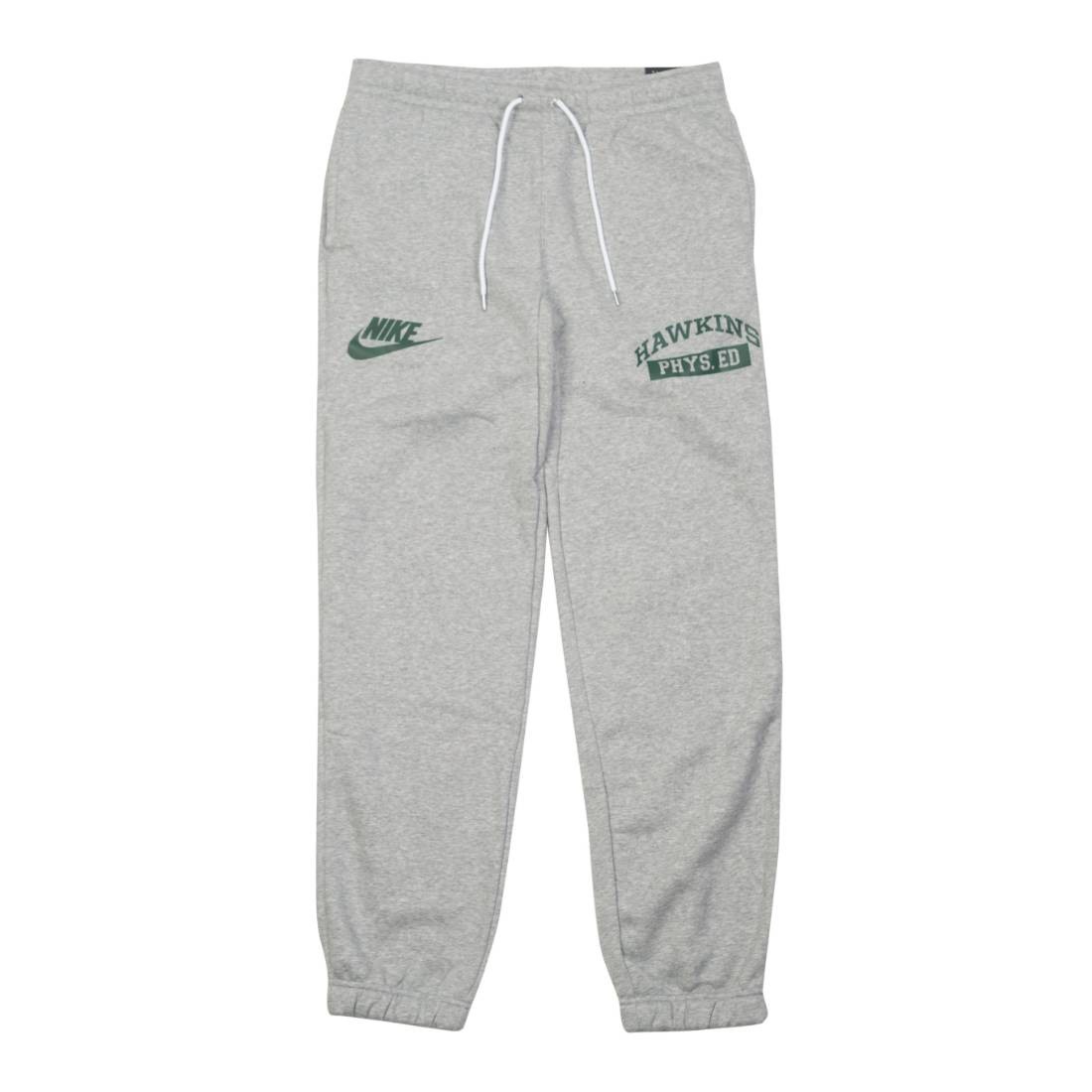 Nike Men X Stranger Things Hawkins High Pants (dk grey heather / white / fir)