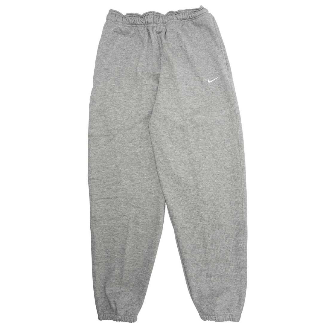 Nike Men Made In The Usa Fleece Pants (dk grey heather / white)
