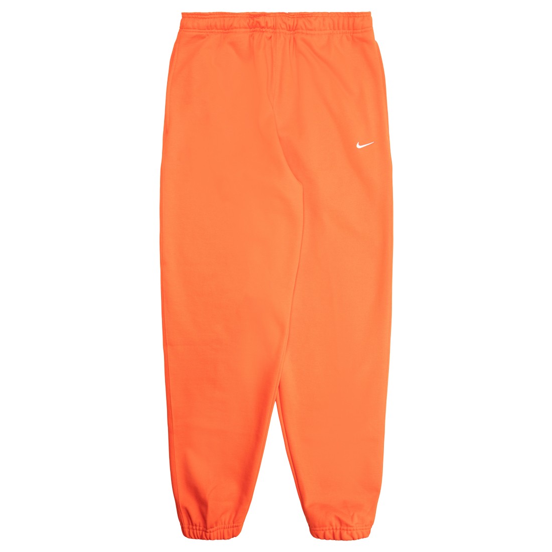 nike men made in the usa fleece pants team orange white